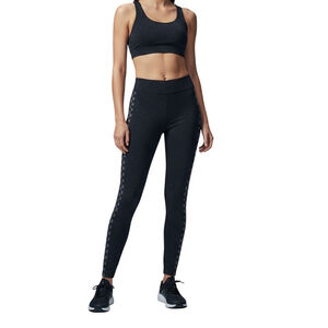 PINK XL sparkle black full length Ankle leggings shimmer active stretch gym